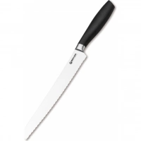 Кухонный хлебный нож Bker Core Professional Bread Knife, 220 мм, сталь X50CrMoV15, рукоять пластик купить в Донецке