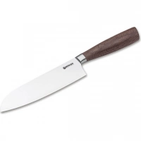 Кухонный нож Boker Core Santoku, сталь X50CrMoV15, рукоять орех купить в Донецке