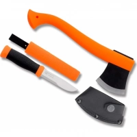 Набор Morakniv Outdoor Kit Orange, нож Morakniv 2000 нержавеющая сталь, цвет оранжевый + топор купить в Донецке