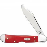 Нож перочинный ZIPPO Red Synthetic Smooth Mini Copperlock, 92 мм, красный + ЗАЖИГАЛКА ZIPPO 207 купить в 