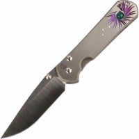 Нож складной Chris Reeve Large Sebenza 21 Agate Cabochon, сталь CPM-S35VN, рукоять титан купить в Донецке