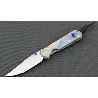 Нож складной Chris Reeve Large Sebenza 21 Almandine Cabochon, сталь CPM-S35VN, рукоять титан купить в Донецке