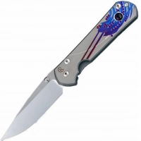 Нож складной Chris Reeve Large Sebenza 21 Ametyst Cabochon L21UN E Amethyst SS14, сталь CPM-S35VN, рукоять титан купить в Донецке