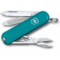 Нож Victorinox Classic SD Colors, Mountain Lake (0.6223.23G) бирюзовый, 7 функций 58мм купить в Донецке