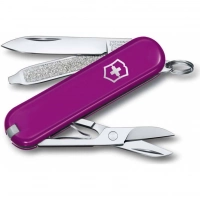 Нож Victorinox Classic SD Colors, Tasty Grape (0.6223.52G) пурпурный, 7 функций 58мм купить в Донецке