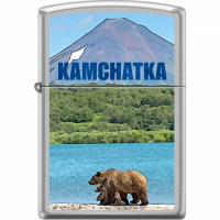 Зажигалка ZIPPO Камчатка с покрытием Satin Chrome™ купить в Донецке